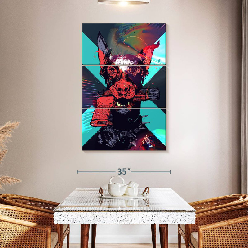 Brampt Dobergun, 32" H x 20" W