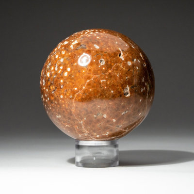Genuine Polished Ocean Jasper Sphere (1.8 Lbs)