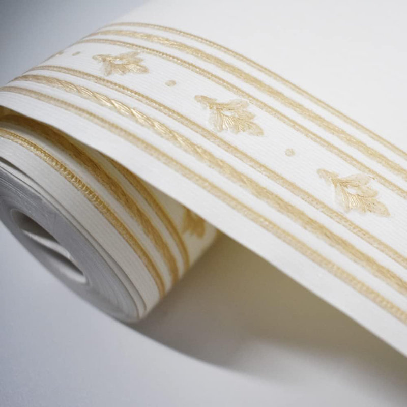 Rouleau de papier peint damassé 3D non tissé - Design européen moderne texturé pour le salon, la chambre à coucher et le bureau
