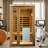 Low EMF Two person Far infrared Red cedar Deluxe indoor sauna room