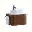 Meuble-lavabo blanc avec rangement à fermeture en douceur