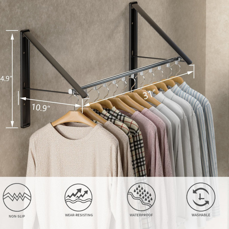 Clothes Drying Rack with Rod