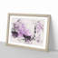 Black Wolf in a Purple Forest - Picture Frame Graphic Art Print-56871555-56871562