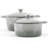 MegaChef 7 Piece Enameled Cast Iron Cookware Set in Gray-123062654