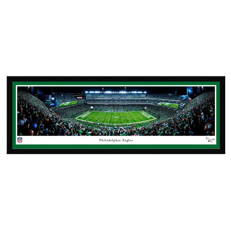 " Philadelphia Eagles ", Unframed, No Mat, 13.5" H x 40" W x 0.1" D