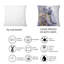 Coussin décoratif gris et brillant à alcool doré - Imprimé moderne-661145838