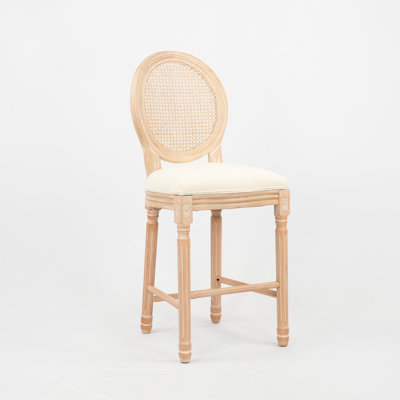 Élégant beige avec rembourrage en mousse et pieds robustes avec dossier confortable
