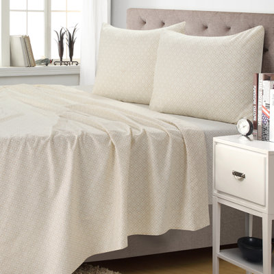 Harper 4-pc Sheet Set Nutural Full