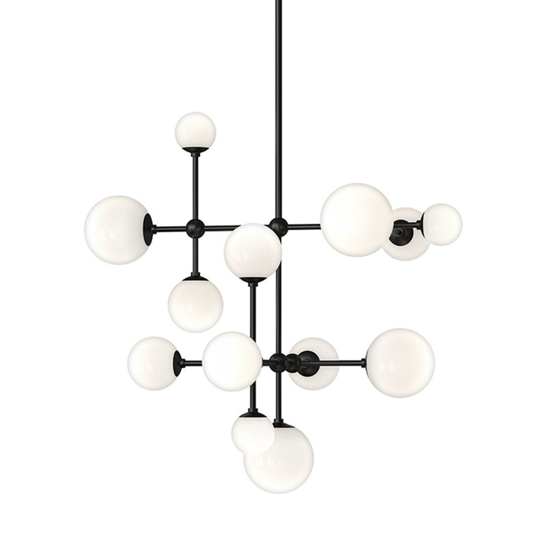 Sabon™ 3 - Light LED Chandelier, Satin Black