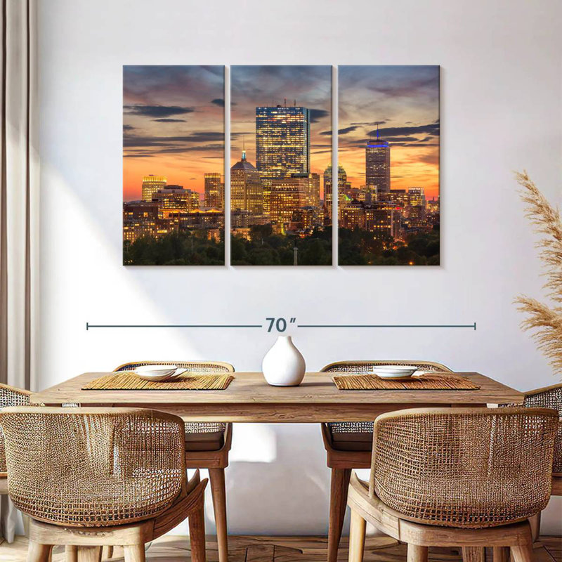 Sireci Boston Nightfall, 36" H x 57" W