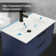 Bathilde 24" Wall Mounted Single Bathroom Vanity with Ceramic Sink Top, Zinc Alloy Faucet, Floating Cabinet with Soft-Close Drawers