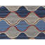 Striped Area Rug in Gray/Blue