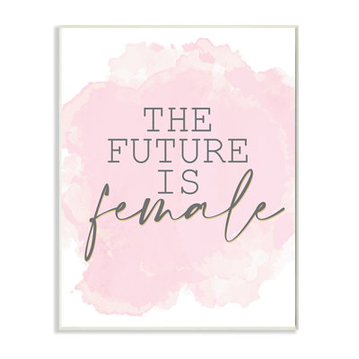 «Futur, femme, phrase abstraite, texture rose» par Kim Allen - impression d'art graphique