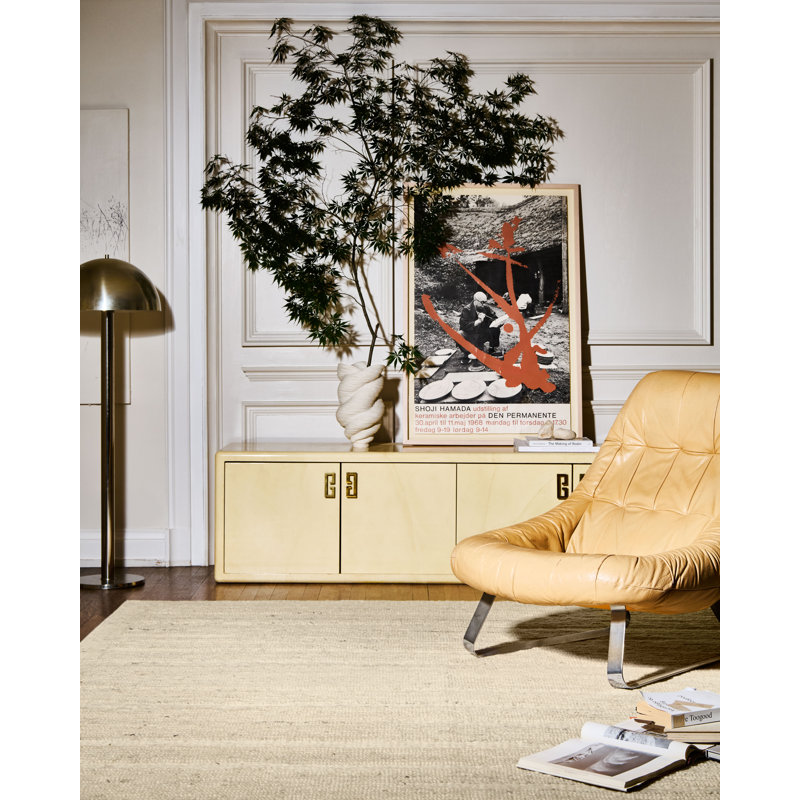 Leanne Ford x Loloi Lennox Bone Area Rug, Rectangle 11'6" x 15'