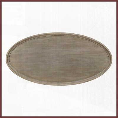 Table basse ovale avec tablette de rangement Martha Stewart Bedford Niveleurs réglables