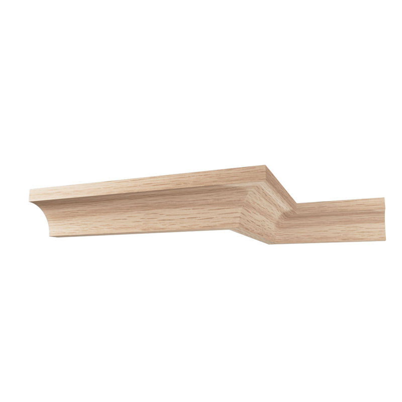 Moulure en bois massif de qualité Cove pour bois franc l 100 po x P 5/8 po x L 96 po., Chêne rouge