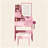  Dressing Table with 3-Color LED Mirror and Stool, 2 Drawers and 5 Storage Cabinets with Adjustable Lighting, Vanity Set with Charging Station and Hairdryer Holder for Bedroom, Pink-1303519678