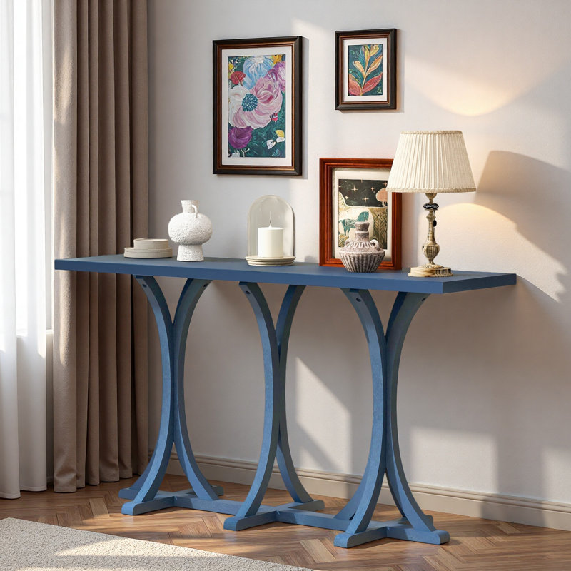 Console en bois 59,8 po, Marine