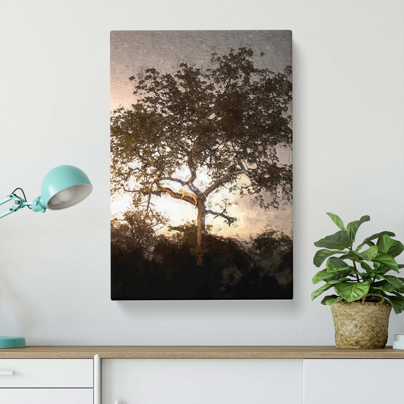 Leopard Siesta - Wrapped Canvas, 60cm H x 40cm W x 3cm D