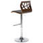Upholstered Adjustable Height Counter Stool