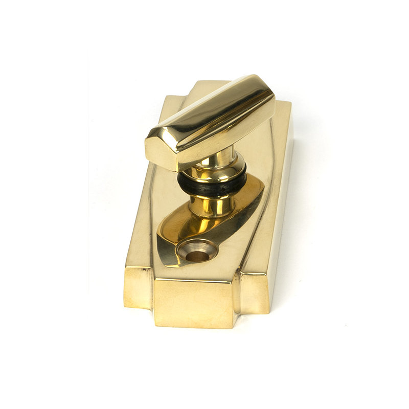 Art Deco Thumbturn, Polished Brass