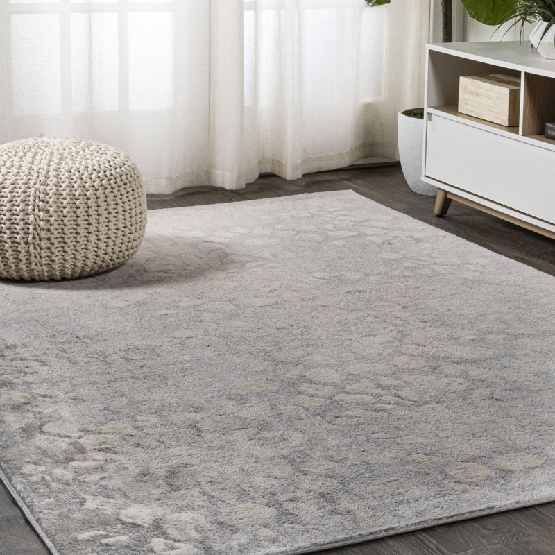 Tapis gris Roma, Rectangle 4 pi 3 po x 6 pi