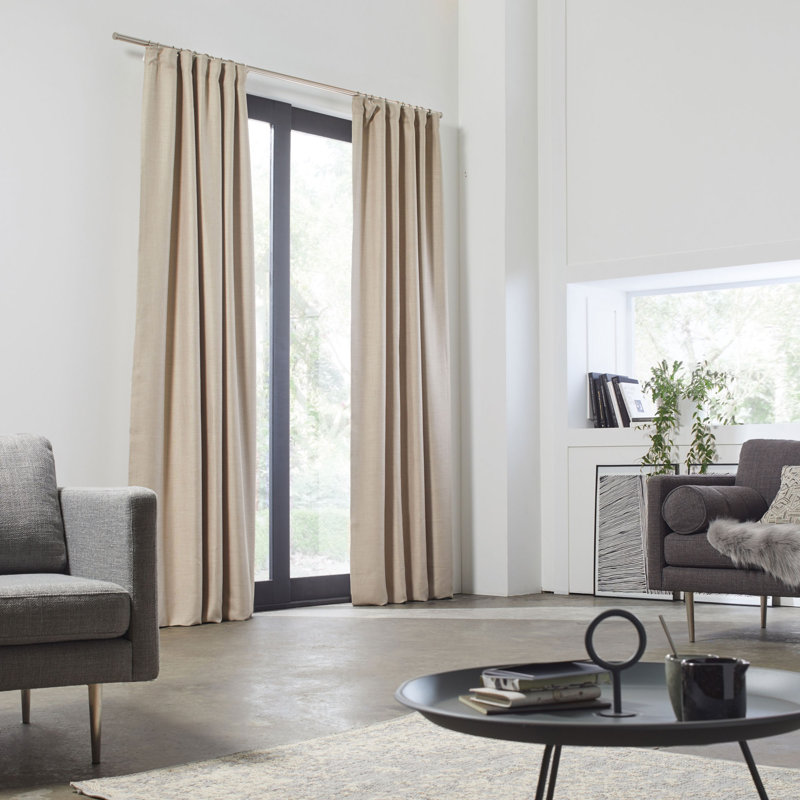 Heater Blackout Single Curtain Panel, Dark Grey, 350 W x 280 D cm