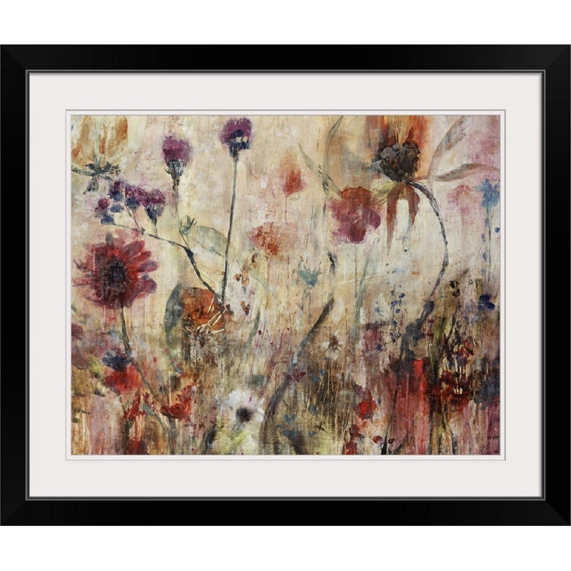 « illuminée nature », reproduction, Cadre noir, H 24 po x l 28 po x P 1 po