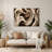 Biomorphic Abstraction 72 Beige Metal Wall Art-1053365482