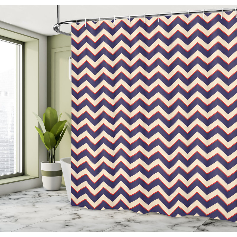 Shower Curtain with Hooks Included, 84"H x 69"W