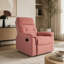 Fauteuil inclinable de luxe en velours - Confort moelleux, inclinaison manuelle, positions faciles à ajuster-1541568973