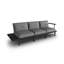 245cm Wide Wood Patio Sofa with Cushions-423304537