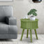 Magnifique table de chevet moderne 1 pièce avec tiroir, 1 pièce, finition vert trèfle Gordon-12784419