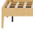 Contemporary Platform Bed Frame with Integrated Slat Support and Metal Reinforcement, Quick and Tool-Free Assembly-1605588321
