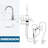 Automatic Touchless Bathroom Sink Faucet with Motion Sensor and Deck Plate for 1 or 3 Hole Installation-89060552