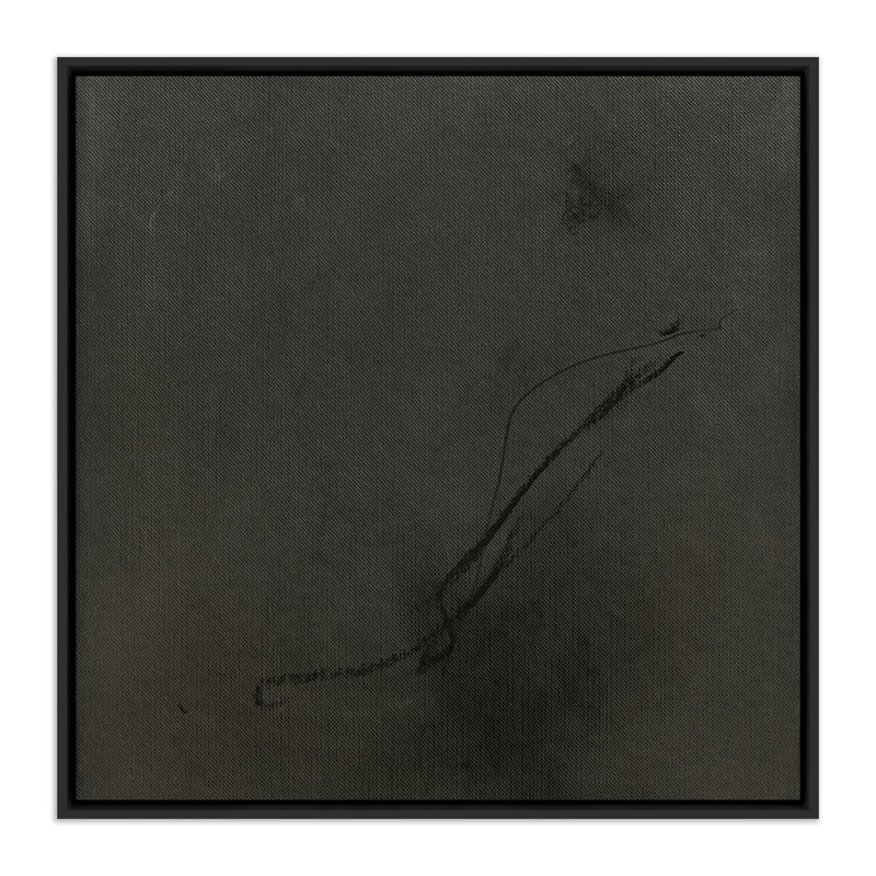 By Chance Painting by Karen Covey, 40" H x 40" W, Black Maple Framed