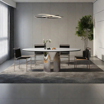 Sophisticated minimalist dining table