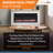 SimpliFire Allusion Platinum 50 Inch Linear Electric Fireplace with Boyd Mantel kit - Ready-to-Finish
