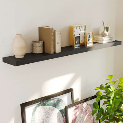 Floating Shelf for Wall with Hidden Brackets, Book Shelf Wall Mount, Long Wall Shelf, Floating Bookshelves for Wall, Shelf for Kitchen, Bedroom Shelf, Book Shelf for Living Room, Hanging Book Shelves for Wall, Pantry Shelves Wall Mounted