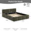 Lit plateforme tapissier avec tête de lit et pied de lit, structure de lit en lin avec base au sol, support en bois massif, sans sommier tapissier, vert-1722948047-1722948044