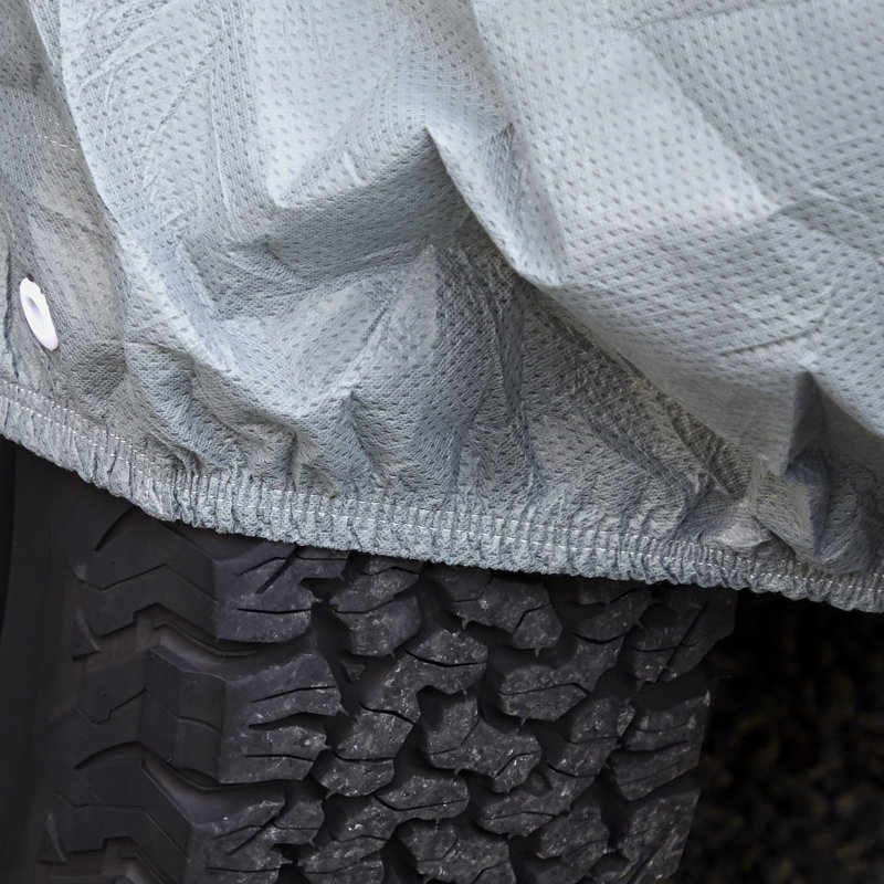 Gray and Blue Waterproof SUV Outdoor Cover