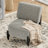 Modern Accent Chair With Solid Wood Base-2018834837