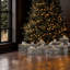 3 pièces de décoration de Noël pour boîtes-cadeaux irisées