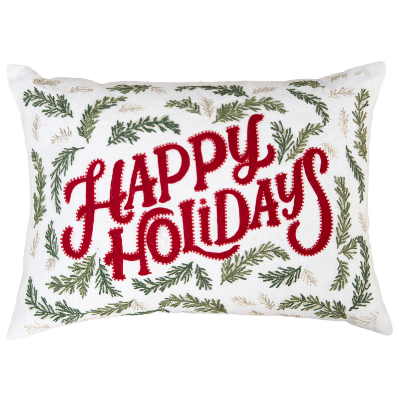 Cotton Holiday Pillow