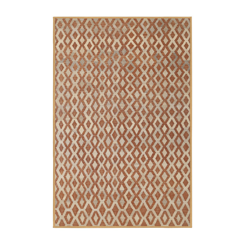 Tapis brun/beige/gris contemporaine, Rectangle 3 pi x 5 pi
