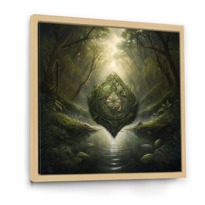 " Sacred Mandala Hovering In Mystical Landscape "