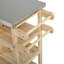 Chariot de barbecue extérieur avec abattant pliable-124644292