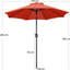 Calhaen 230cm Tilt Market Parasol-305667676