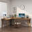 Brown L-Shaped Solid Wood desk-216840649-216840247
