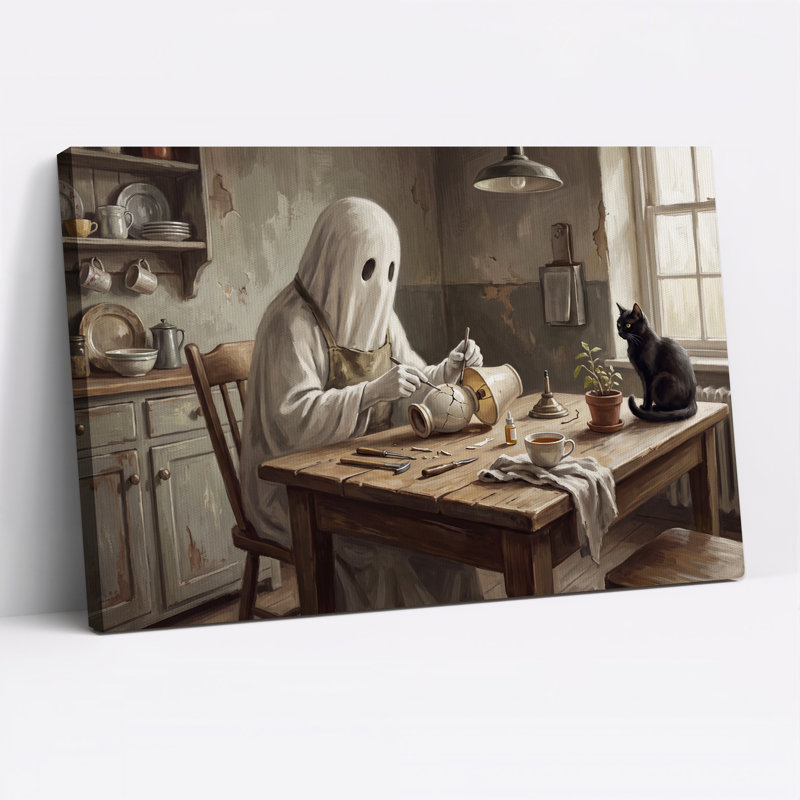 Art mural sur toile Halloween, H 32 po x l 48 po
